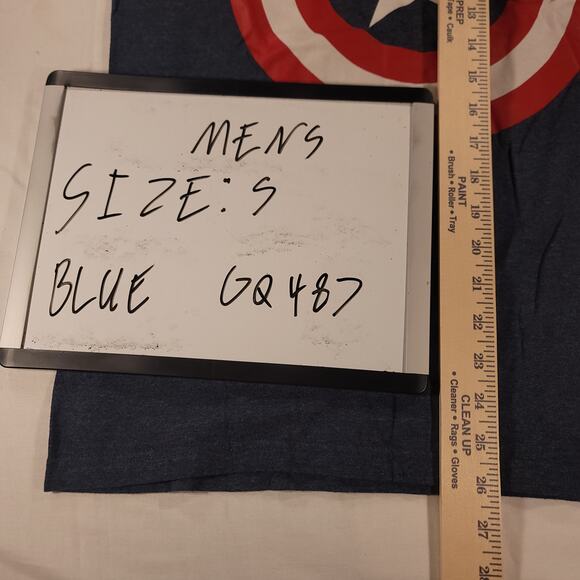 Marvel Captain America Graphic Short Sleeve Casual T Shirt Mens Size S Blue - Picture 7 of 9
